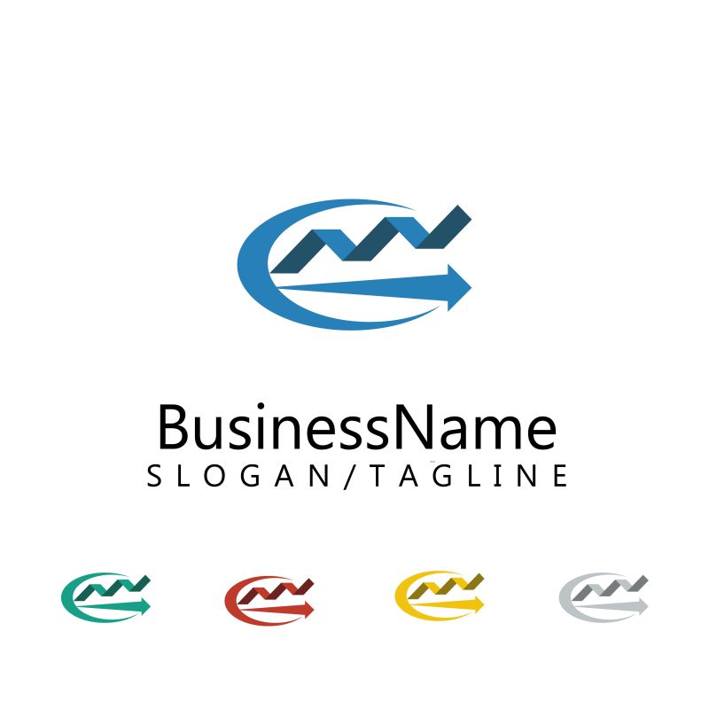 品牌logo箭头设计矢量图