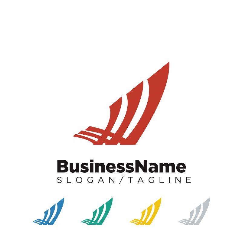 商业箭头标志矢量图