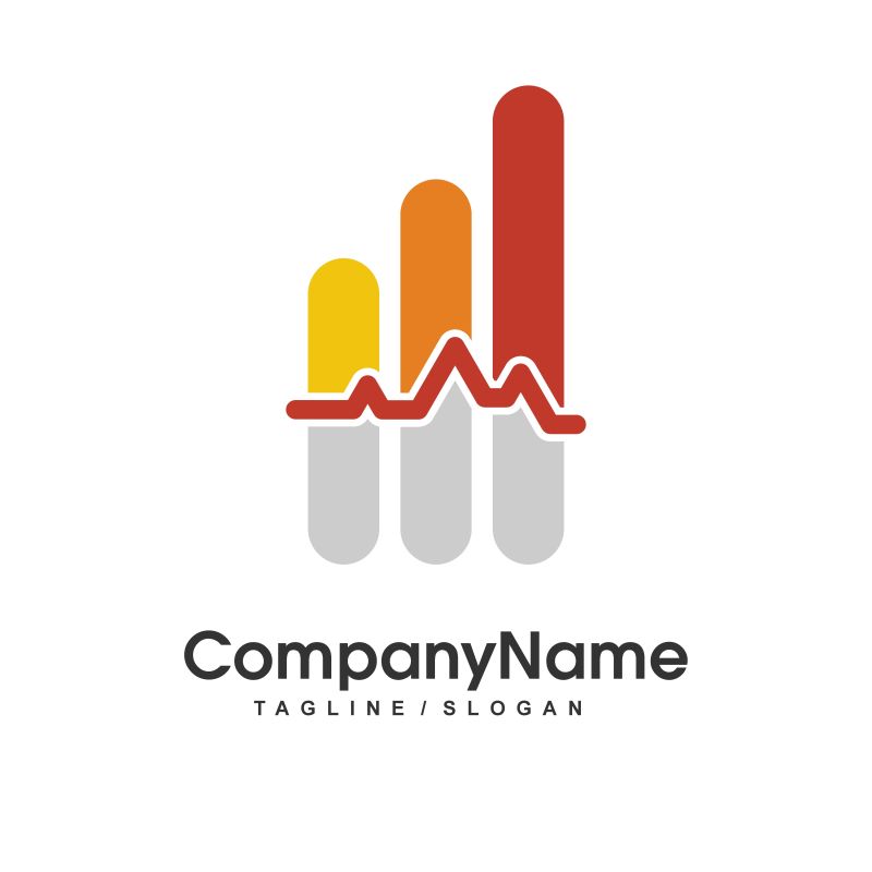 多彩抽象矢量logo设计图