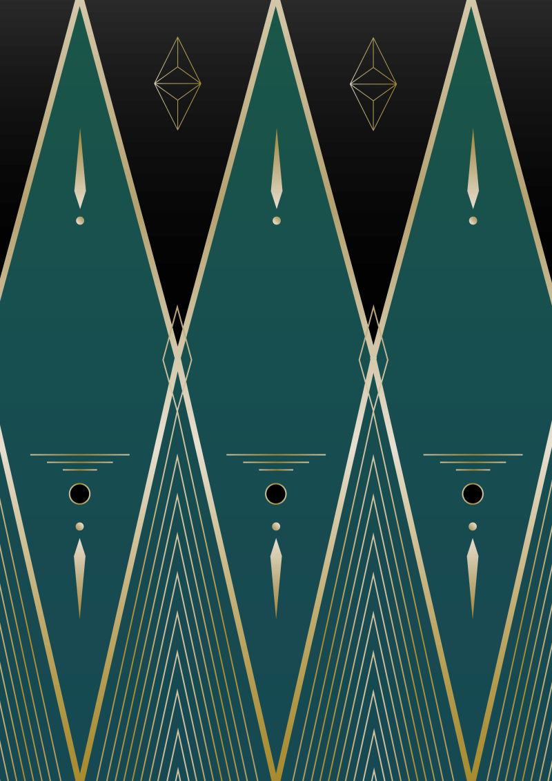 几何风格装饰边框设计矢量图