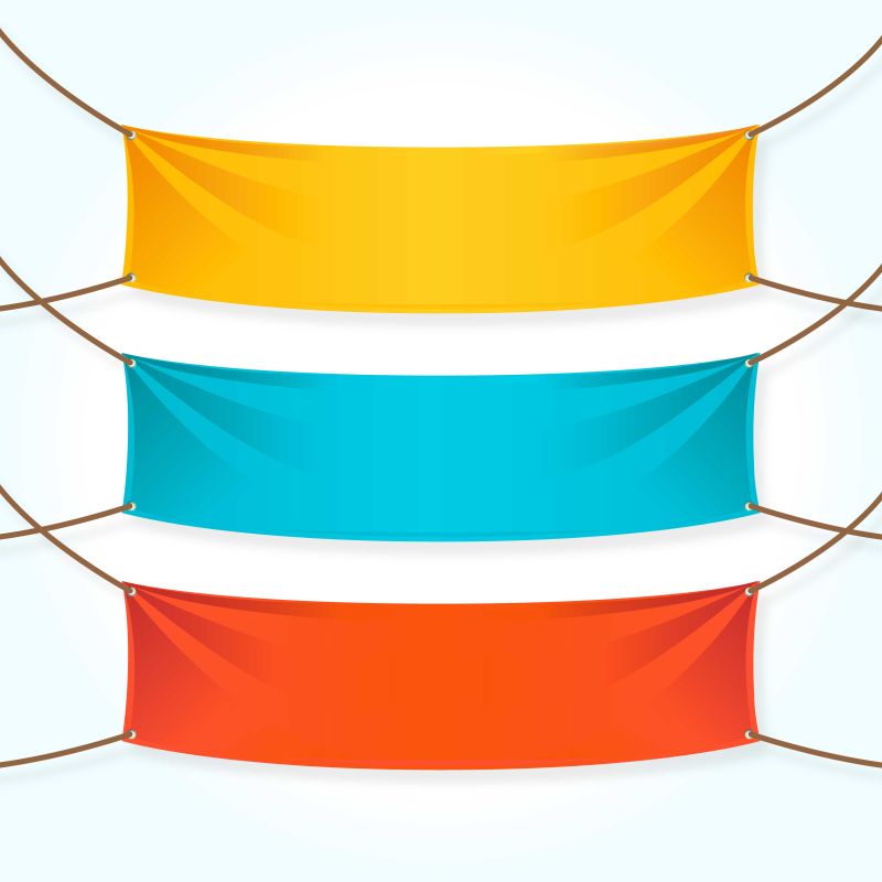 矢量五彩缤纷的横幅设计