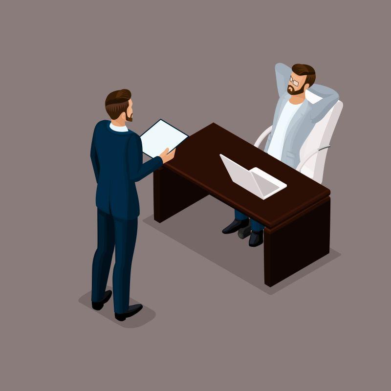 矢量领导和下属