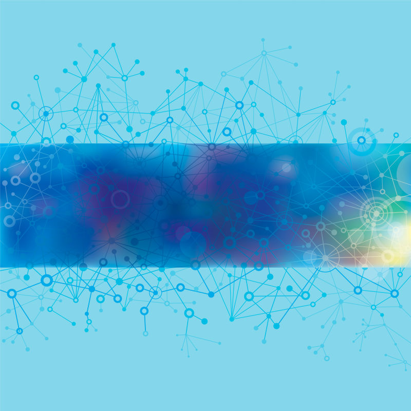 矢量抽象蓝色技术感的背景