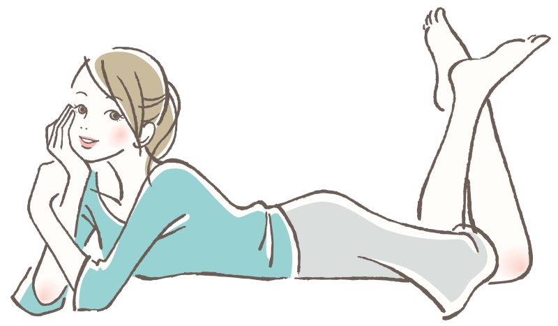 矢量趴着的美女