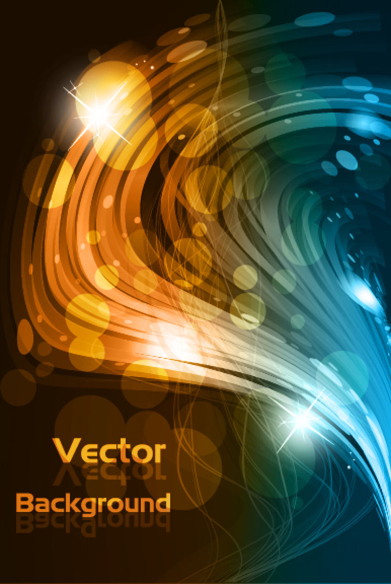 矢量液体色彩波浪纹理