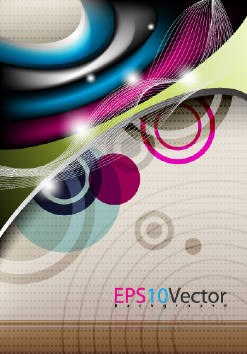 矢量彩色抽象布局