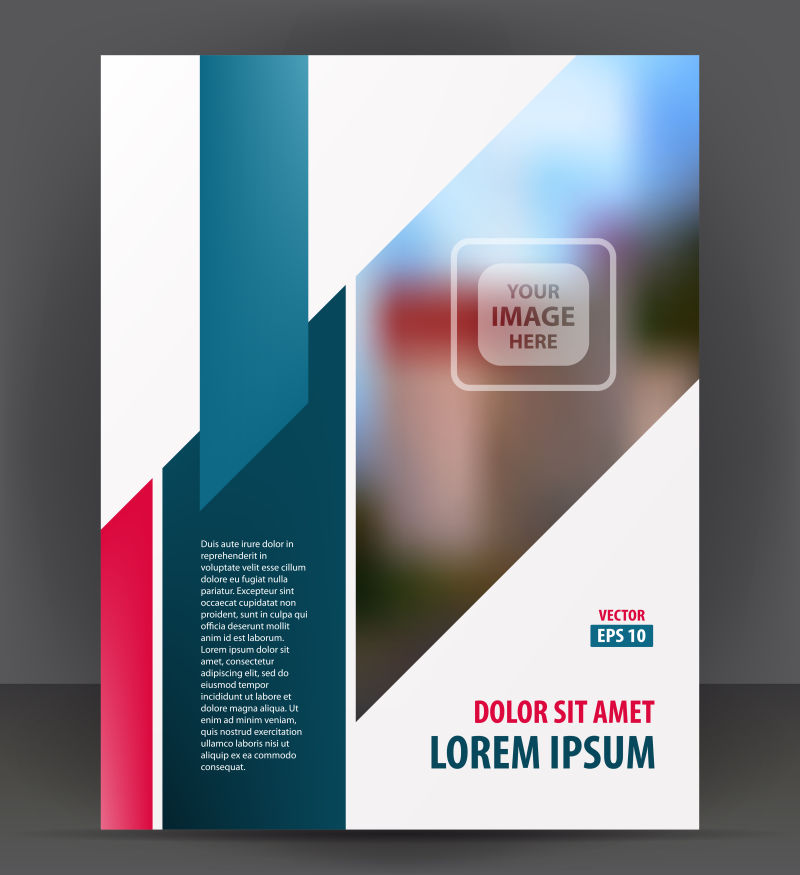 现代业务宣传手册矢量设计