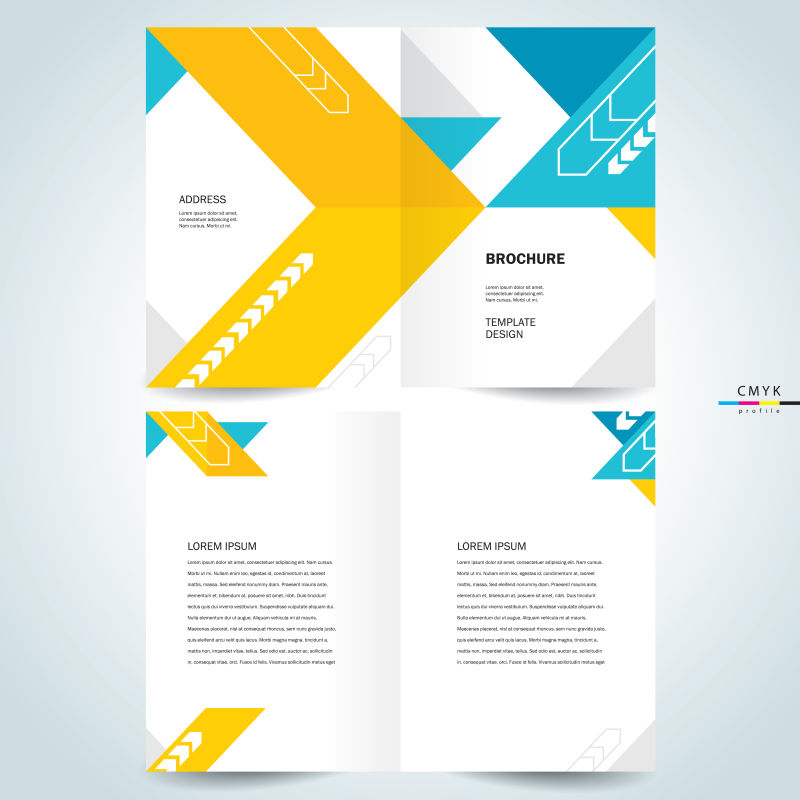 矢量商业小册子设计