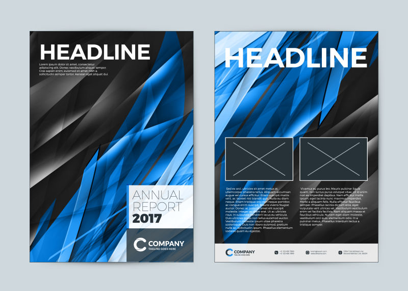 矢量商业年度报告封面