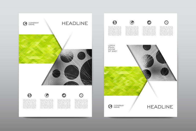 产品宣传册样板矢量设计