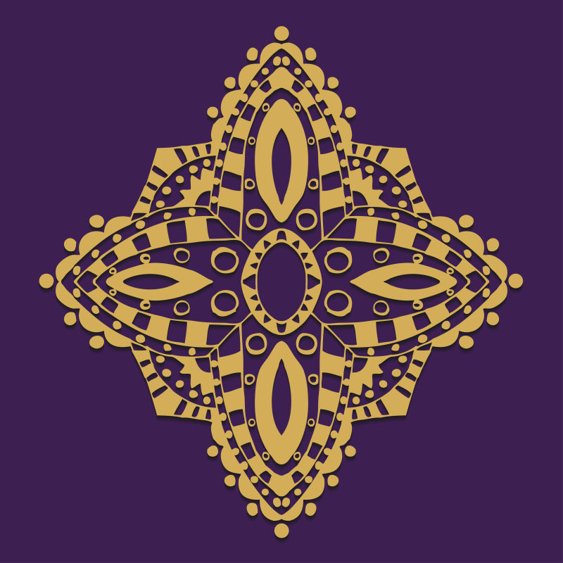 抽象花纹装饰矢量