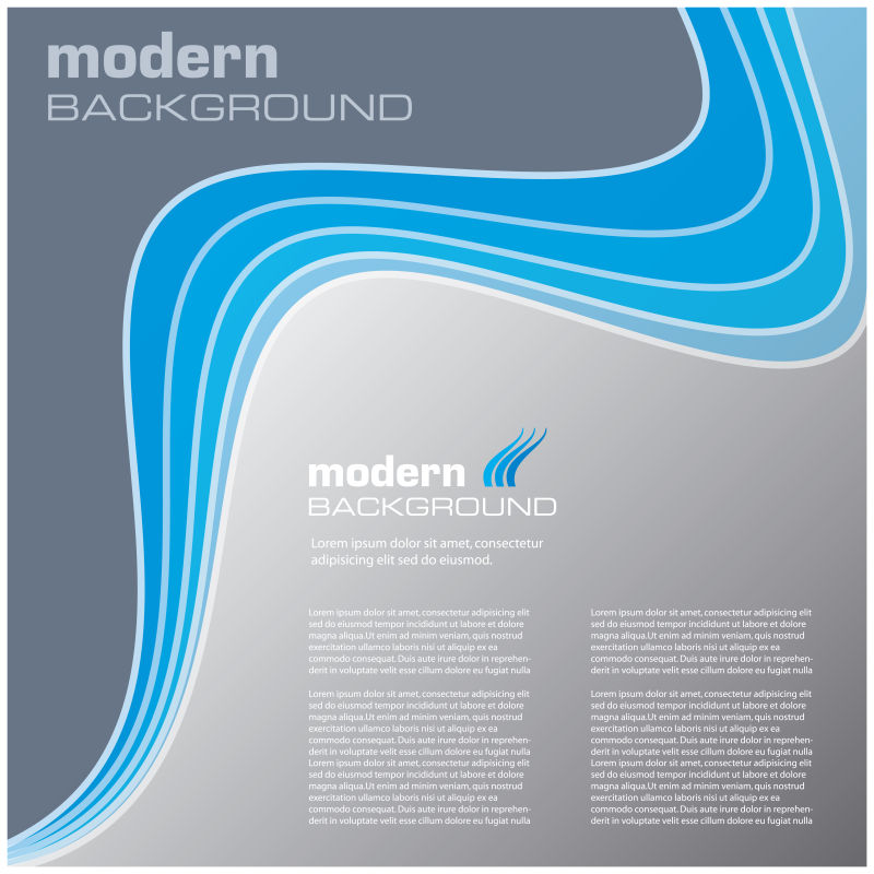 矢量蓝色现代抽象商业背景