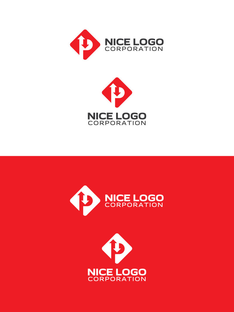 停车标志logo设计矢量