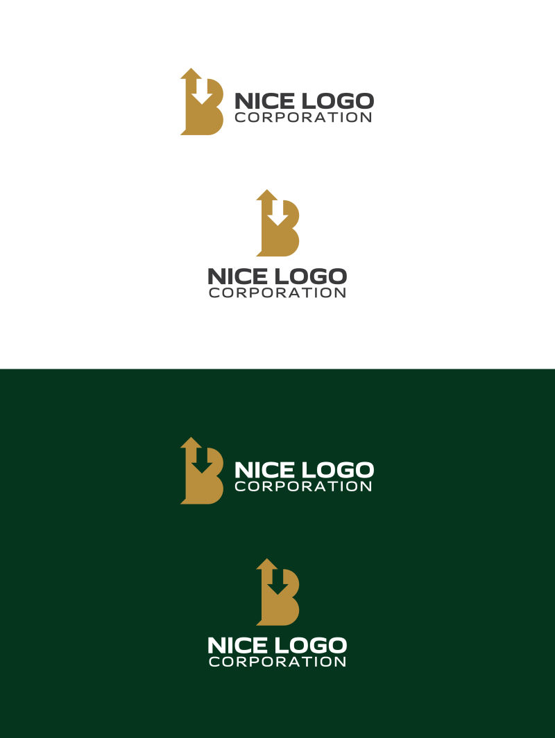 创意箭头logo设计矢量