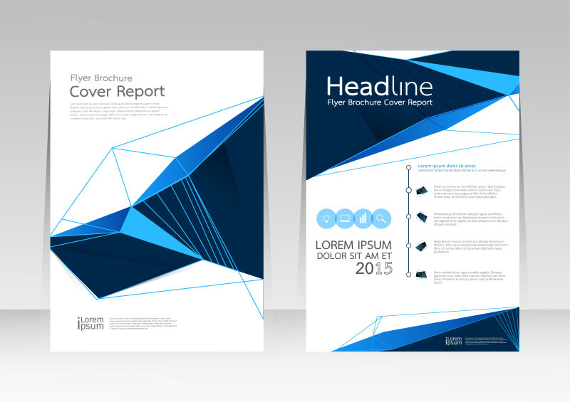 宣传手册样板矢量设计背景