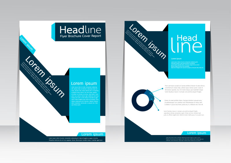 浅蓝色宣传设计矢量