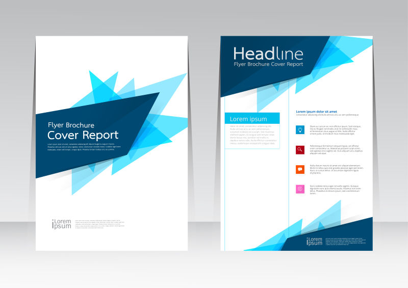 现代商务宣传册矢量设计