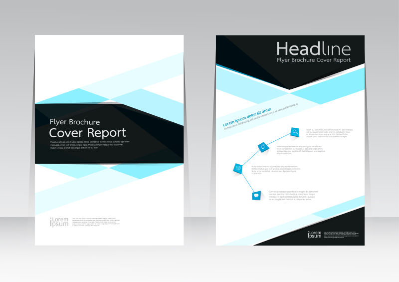 商务宣传册封面矢量设计