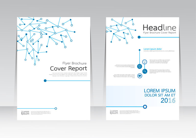 矢量抽象宣传册封面设计