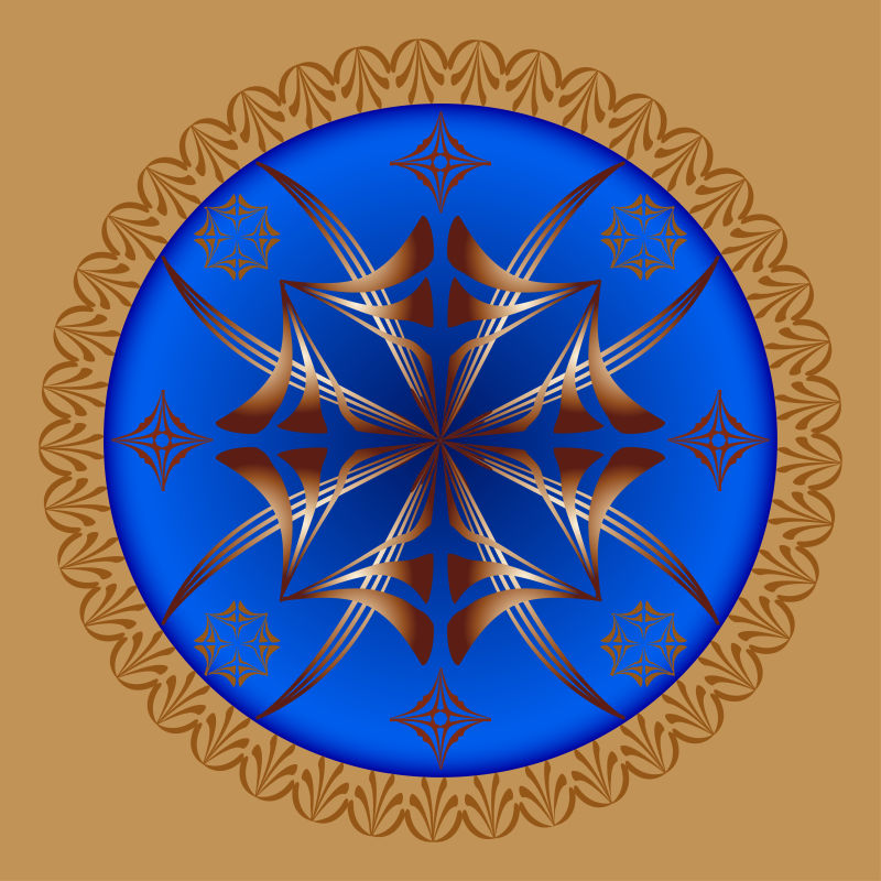 的圆形艺术花纹矢量设计