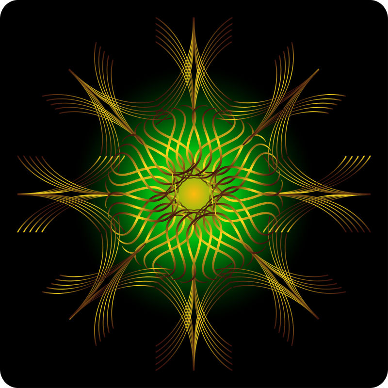 抽象的对称图案矢量设计