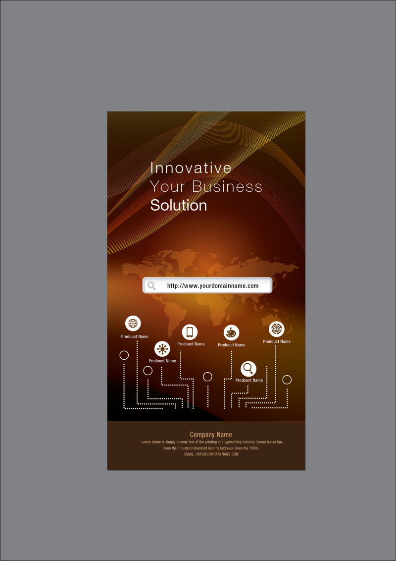 矢量商业网页界面设计