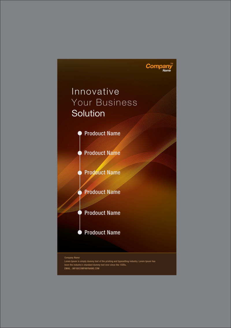 矢量的商业宣传册