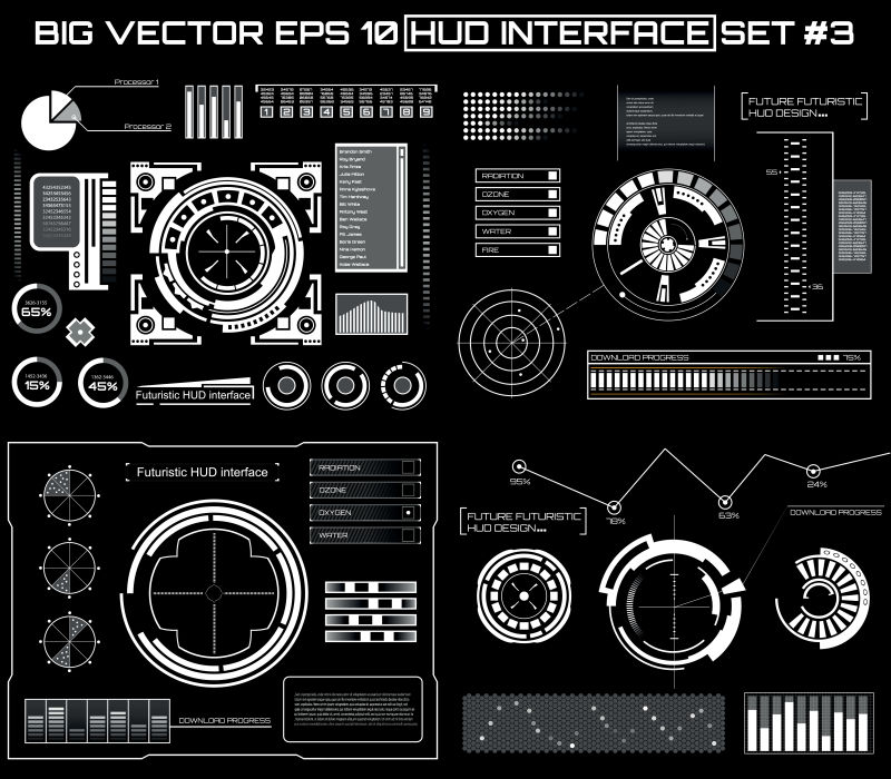 抽象未来虚拟矢量科技感背景