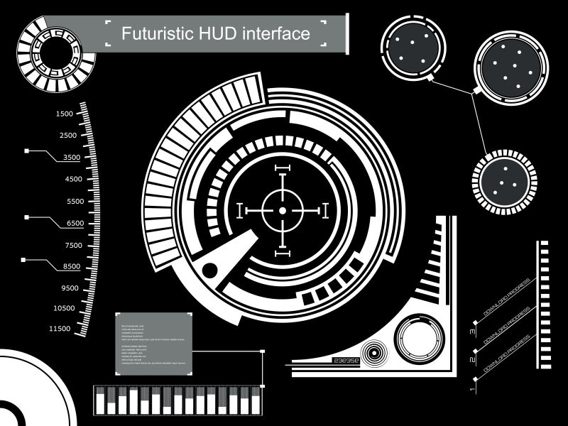 抽象未来蓝图虚拟背景矢量