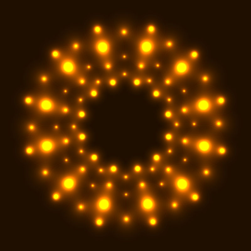 圆形的矢量光效背景