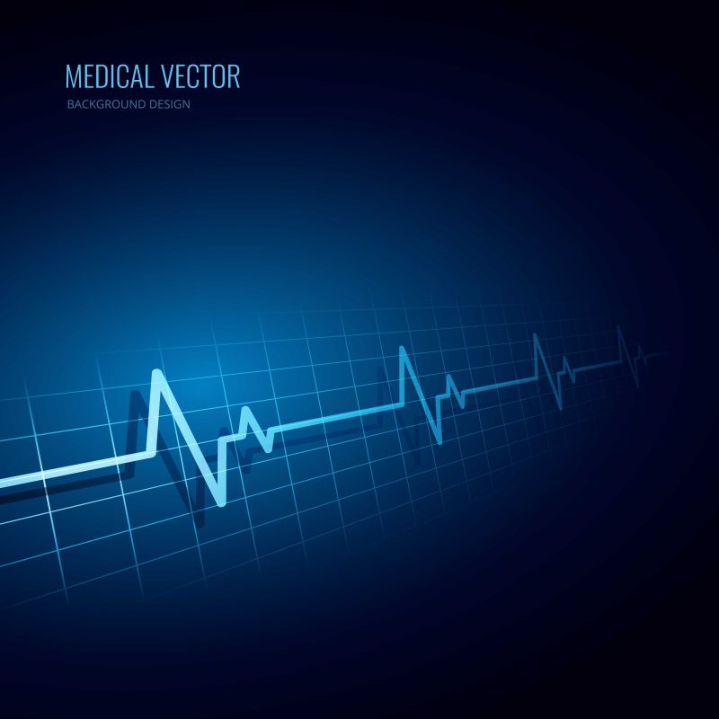 矢量抽象医学概念蓝色背景