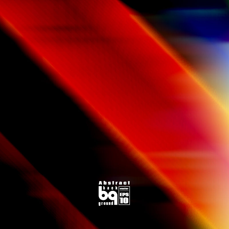 彩虹线多色渐变的矢量几何背景