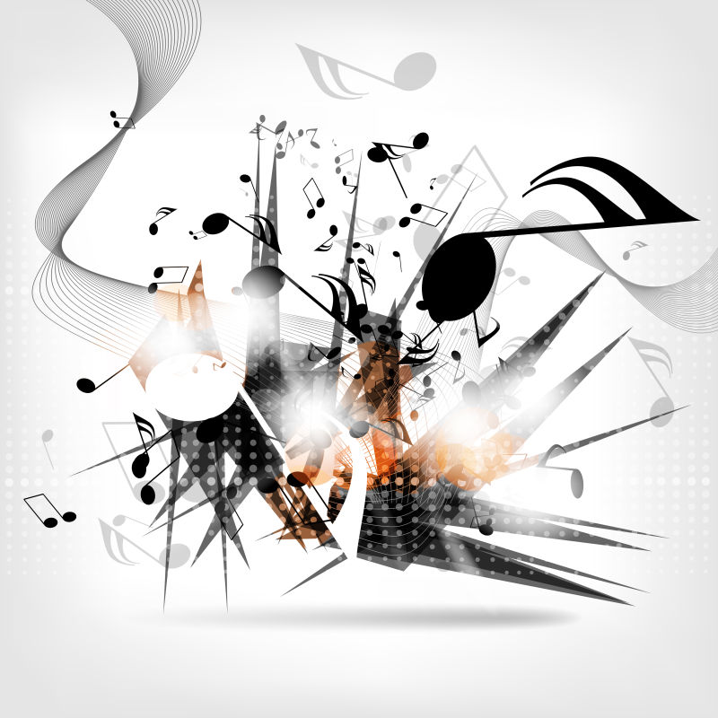 矢量抽象音乐