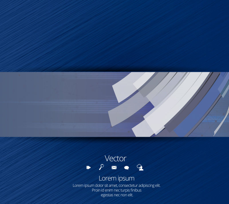 矢量蓝色抽象设计现代背景