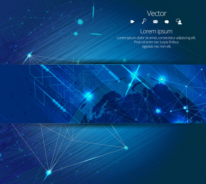 抽象蓝色现代科幻背景