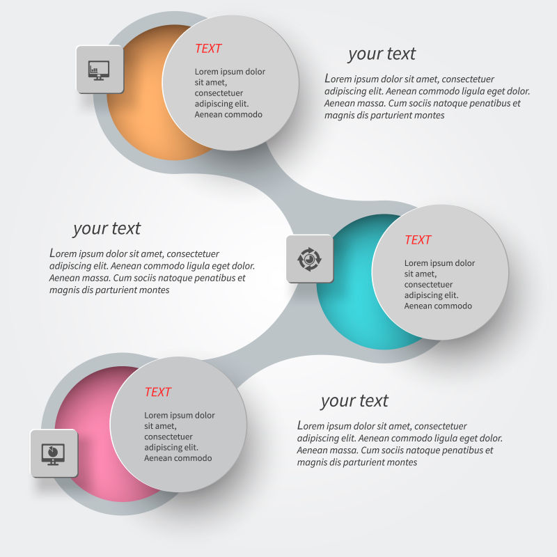 现代信息统计图表矢量设计图