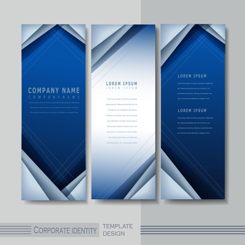 蓝色高科技背景矢量横幅设计