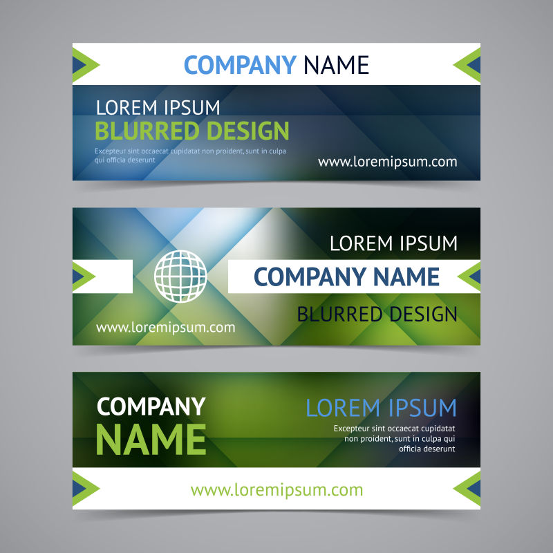 矢量公司宣传横幅