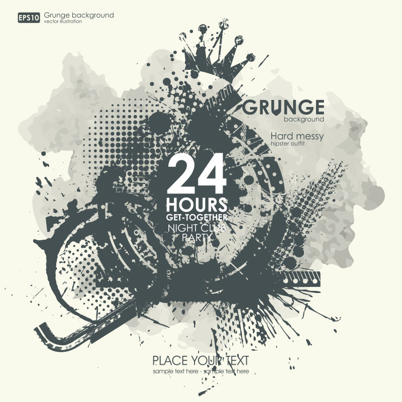 矢量艺术抽象背景下T恤衫的印花