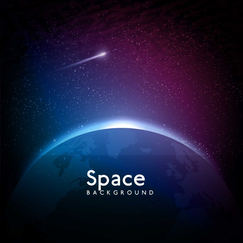 矢量抽象太空空间背景