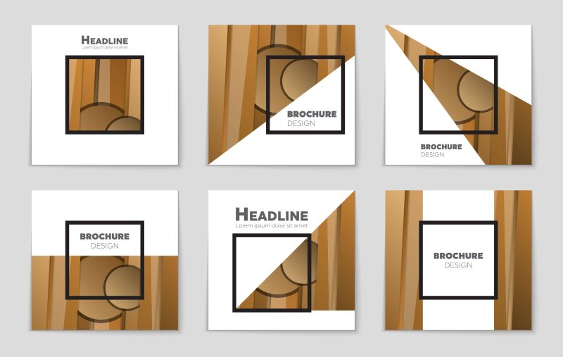 极简抽象网页和移动应用的矢量布局背景