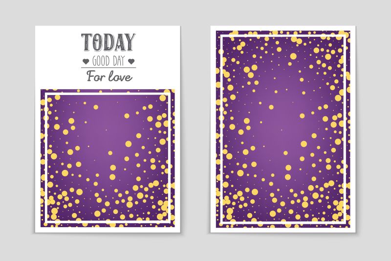 紫色抽象页面和移动应用的矢量布局背景