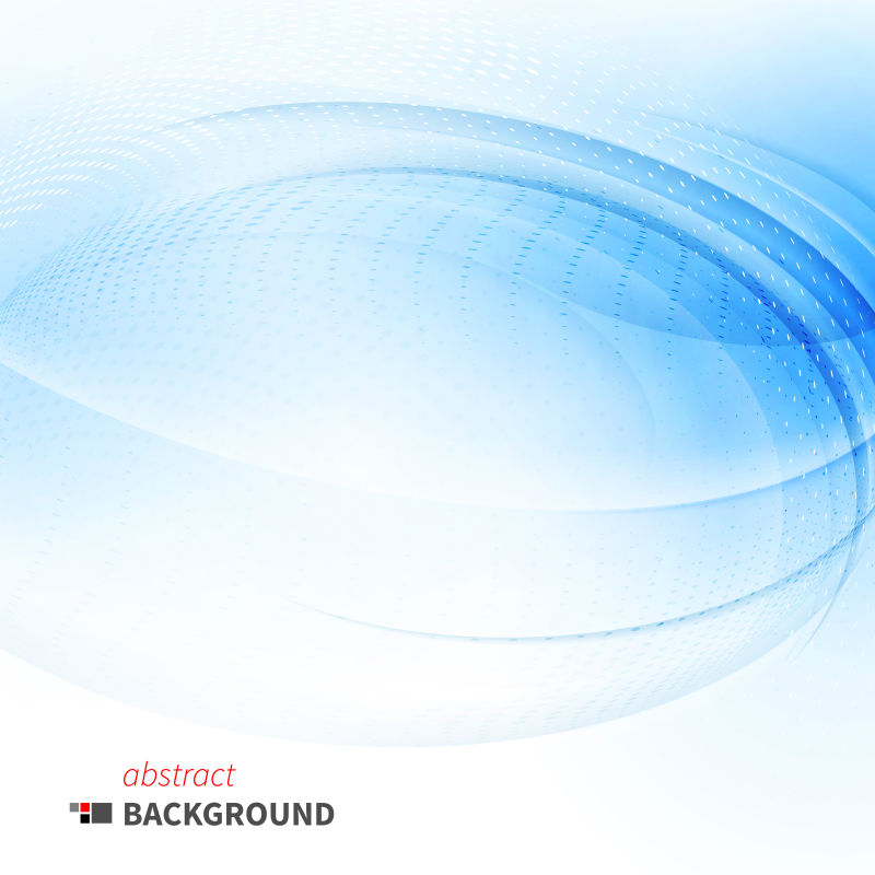 矢量的蓝色抽象波纹图案