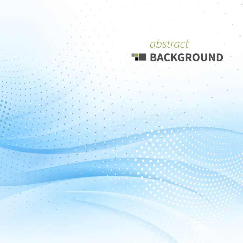 矢量蓝色波纹设计