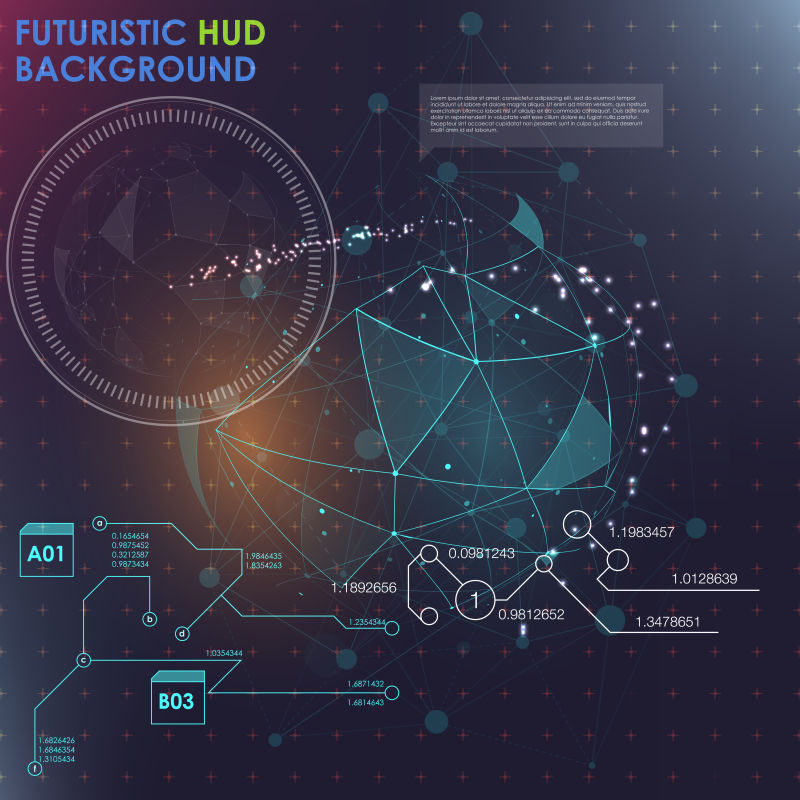 未来科技的背景矢量设计
