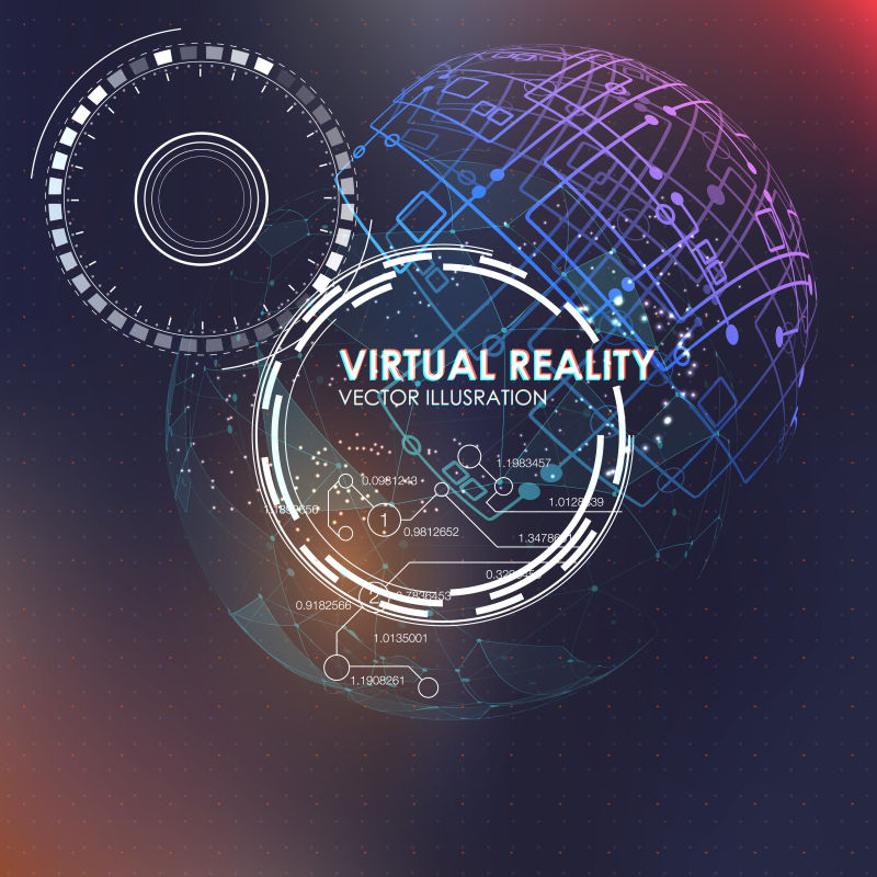 未来科技背景矢量设计