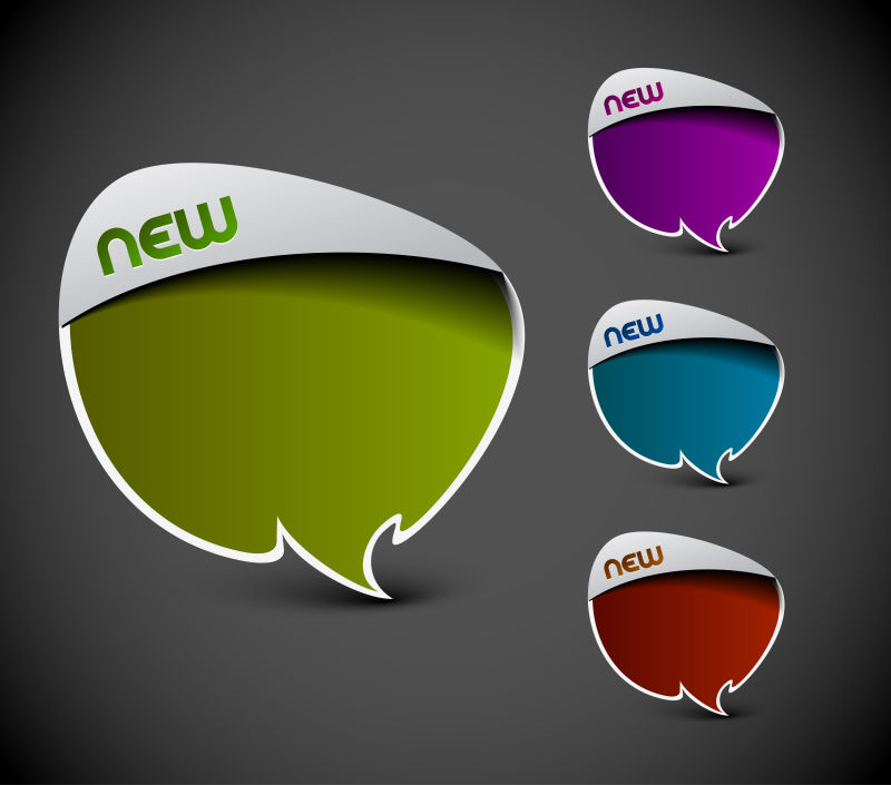 商业广告矢量标签