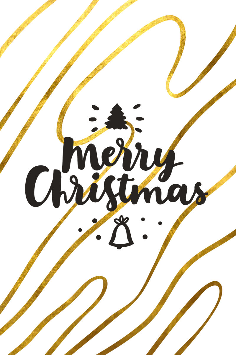 矢量字母圣诞节