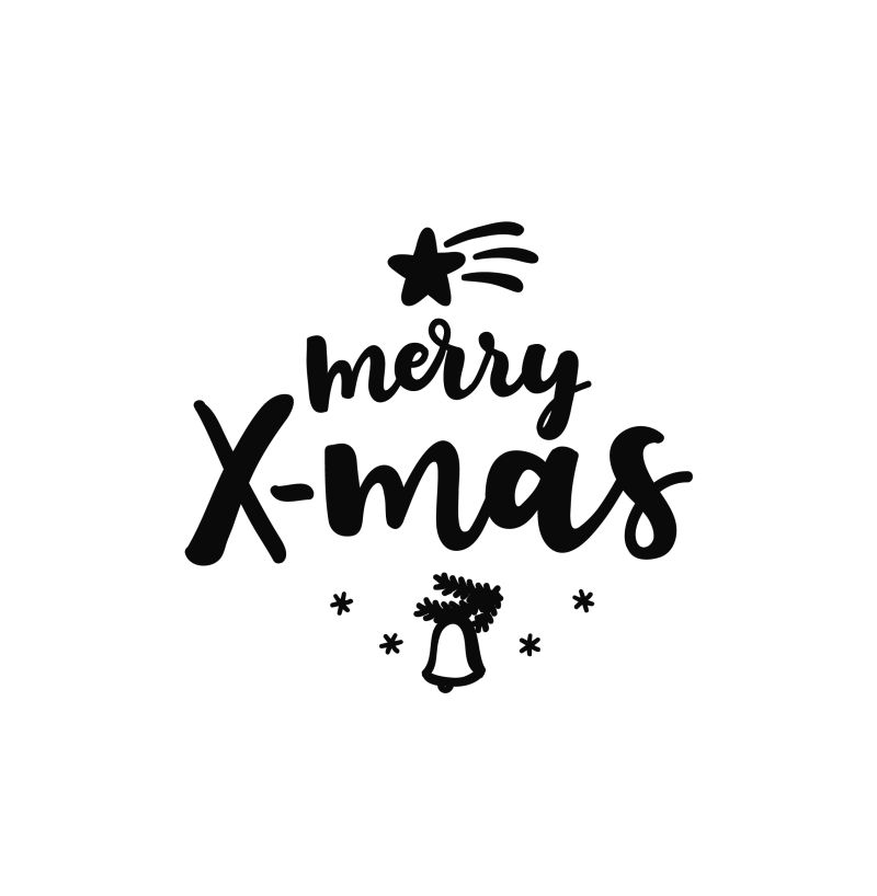 矢量抽象圣诞节创意字母的背景