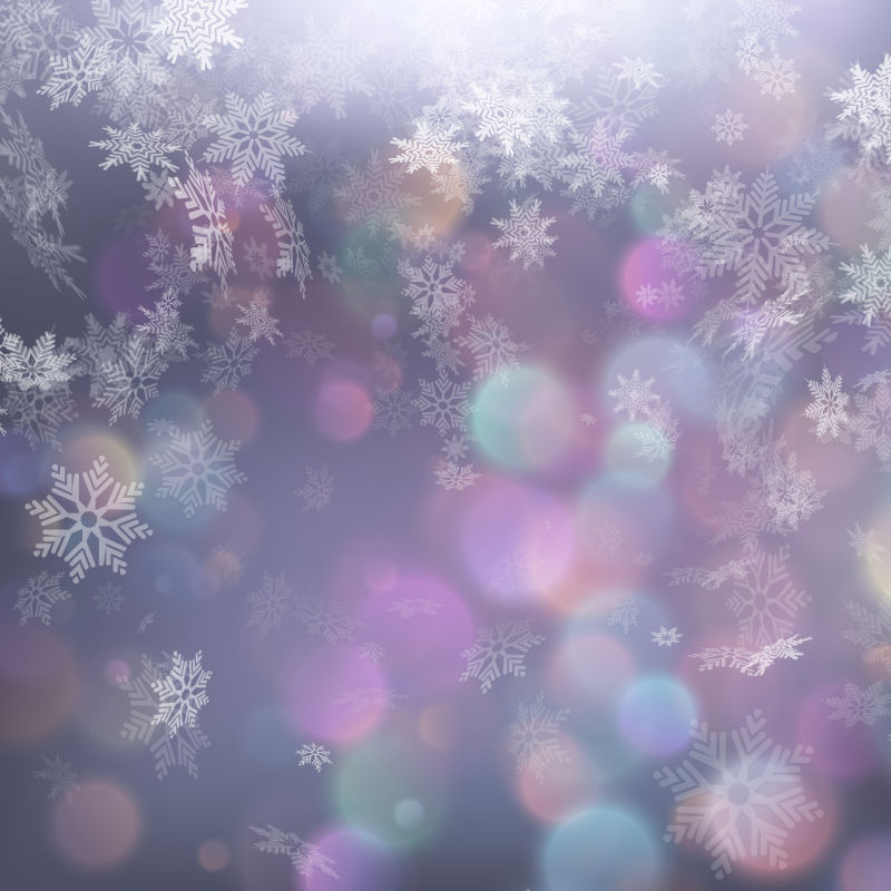 圣诞节雪花矢量背景